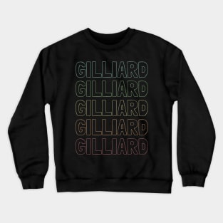 Gilliard Name Pattern Crewneck Sweatshirt